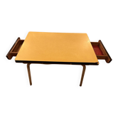 Table en formica jaune, années 1960