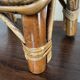Rattan and cane footrest from the 1950s