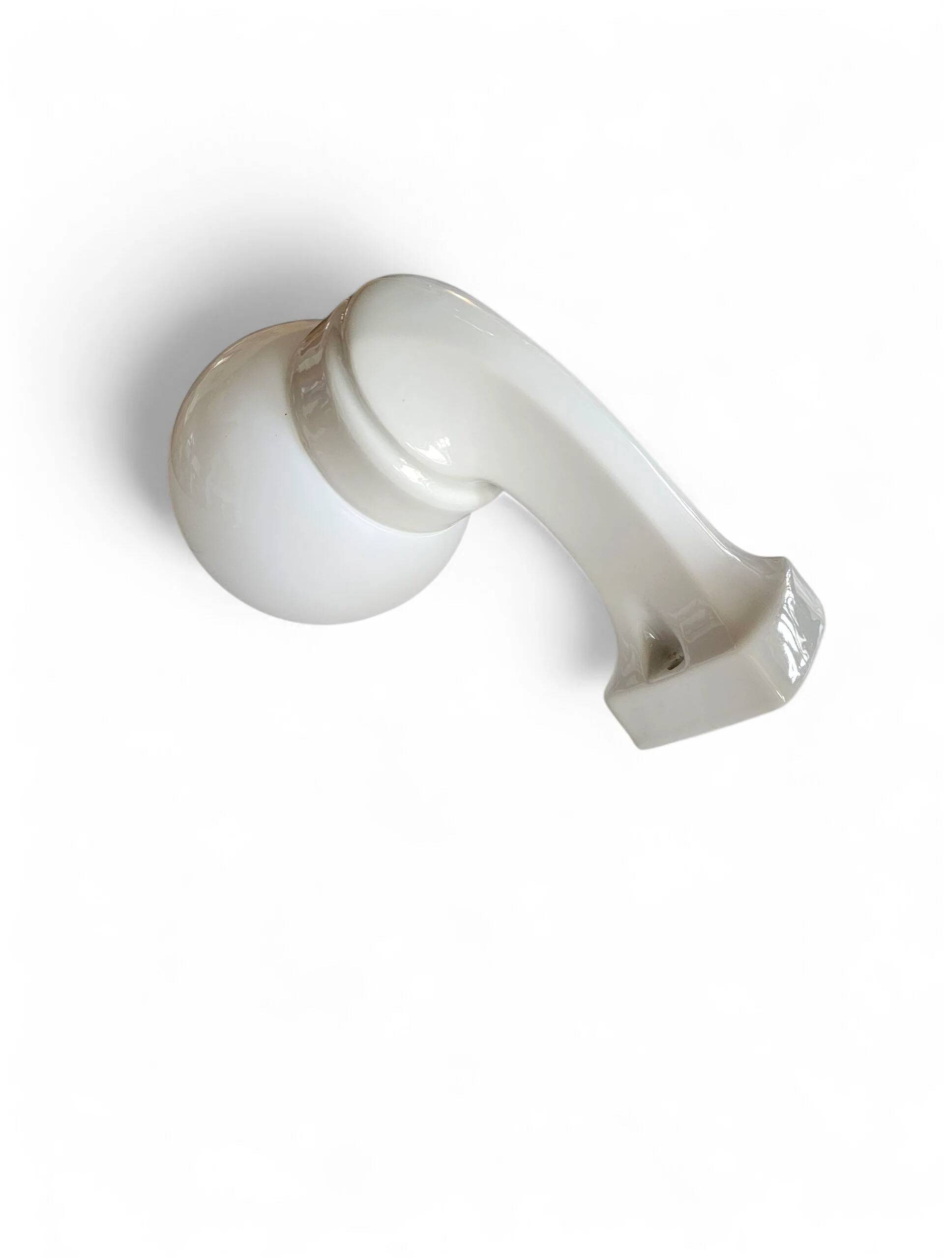 2 x Porcelain Wagenfeld wall lamp no. 4300 for Lindner / 1950s