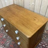 English chest of drawers of the nineteenth century in pitch pin