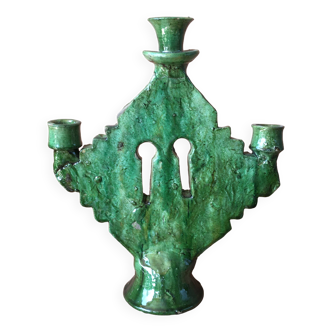 Tamegroute pottery candle holder
