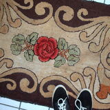 Carpet former American hooke made hand 76x130cm 1900