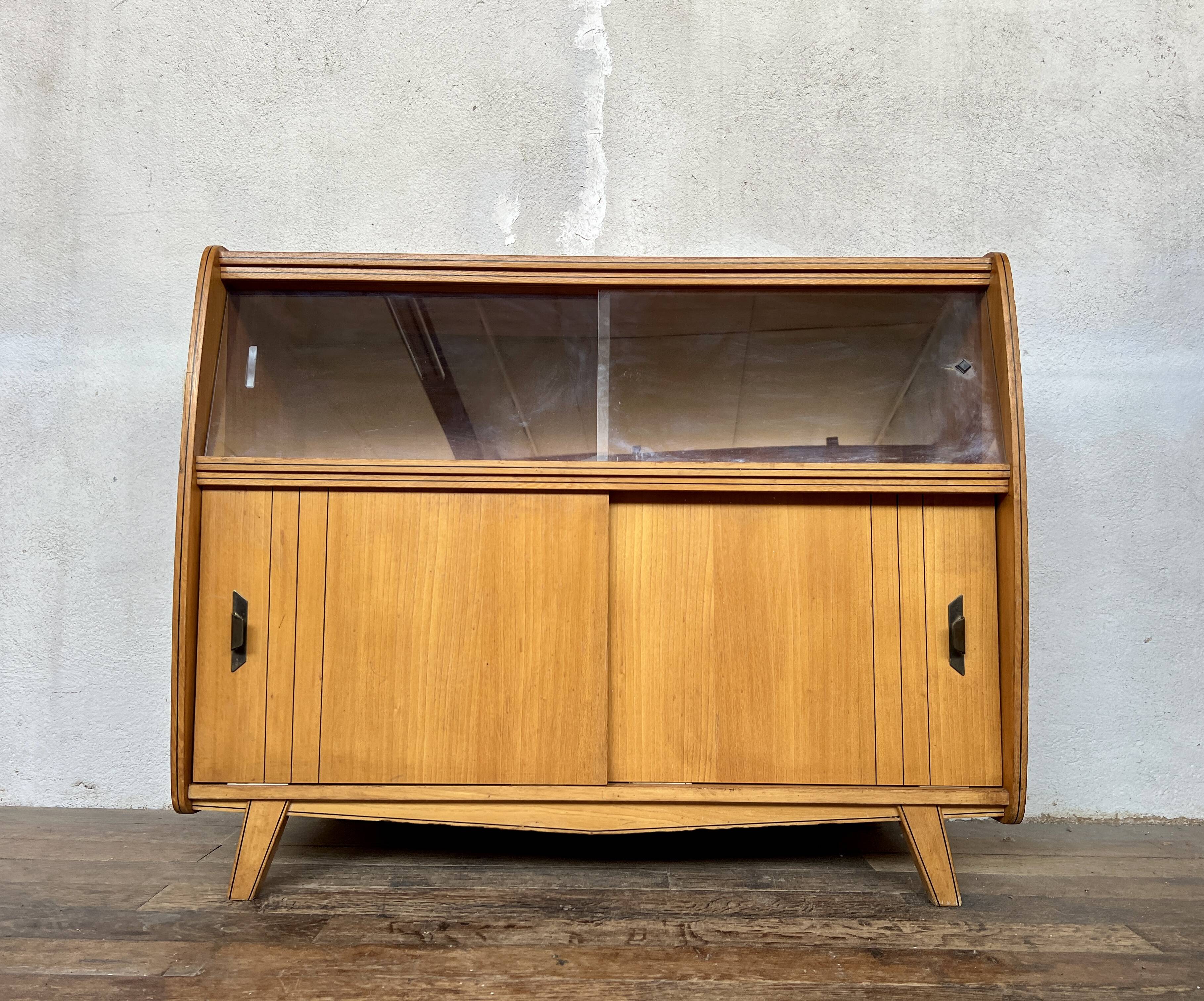 Vintage sideboard with compass feet