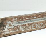 Patinated solid oak body separator from an old Parisian hardware store