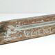 Patinated solid oak body separator from an old Parisian hardware store
