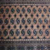 Turkish wool rug with Tekke pattern 211x126cm