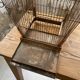 Vintage gold metal cage