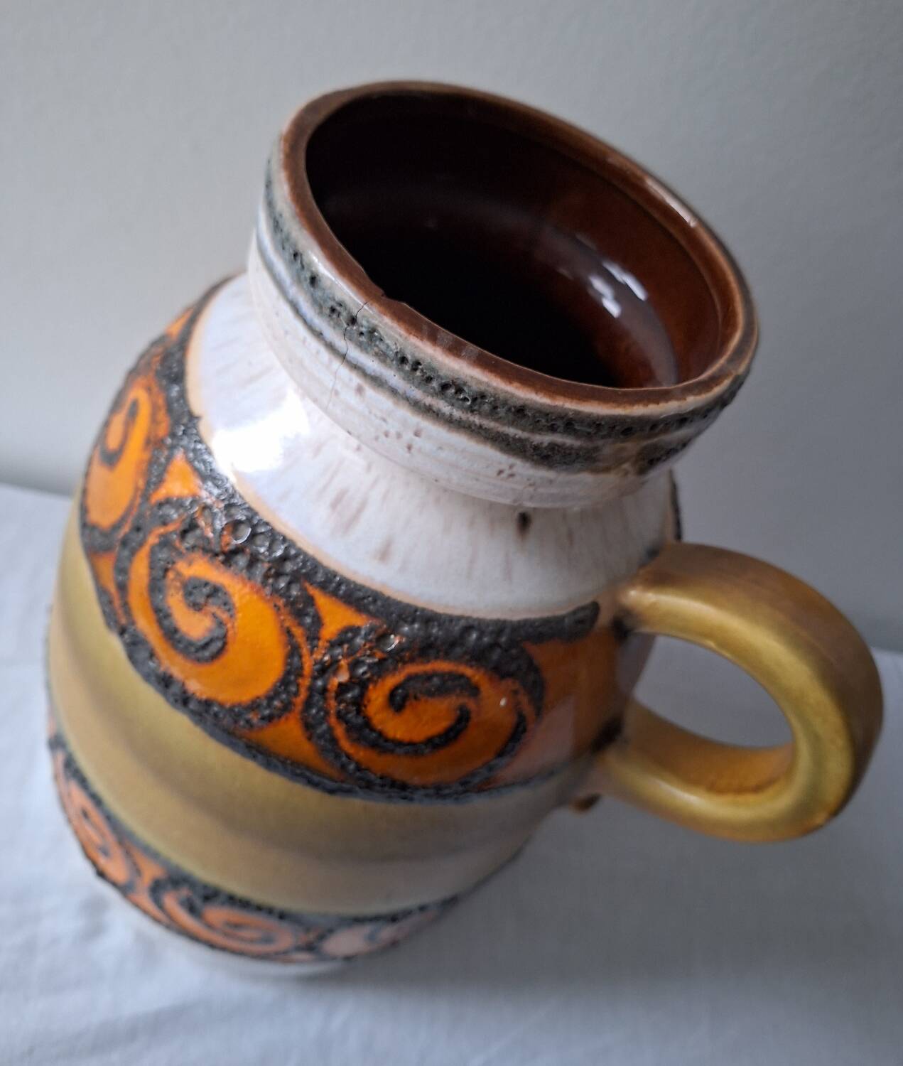West Germany vase, carafe, vintage pitcher