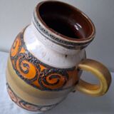 West Germany vase, carafe, vintage pitcher