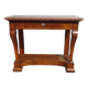 Console époque Restauration, style  Charles X en noyer avec marbre griotte