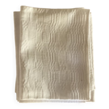 6 white monogram towels