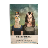 Original exhibition poster by Saul STEINBERG, Galerie Maeght, 1971