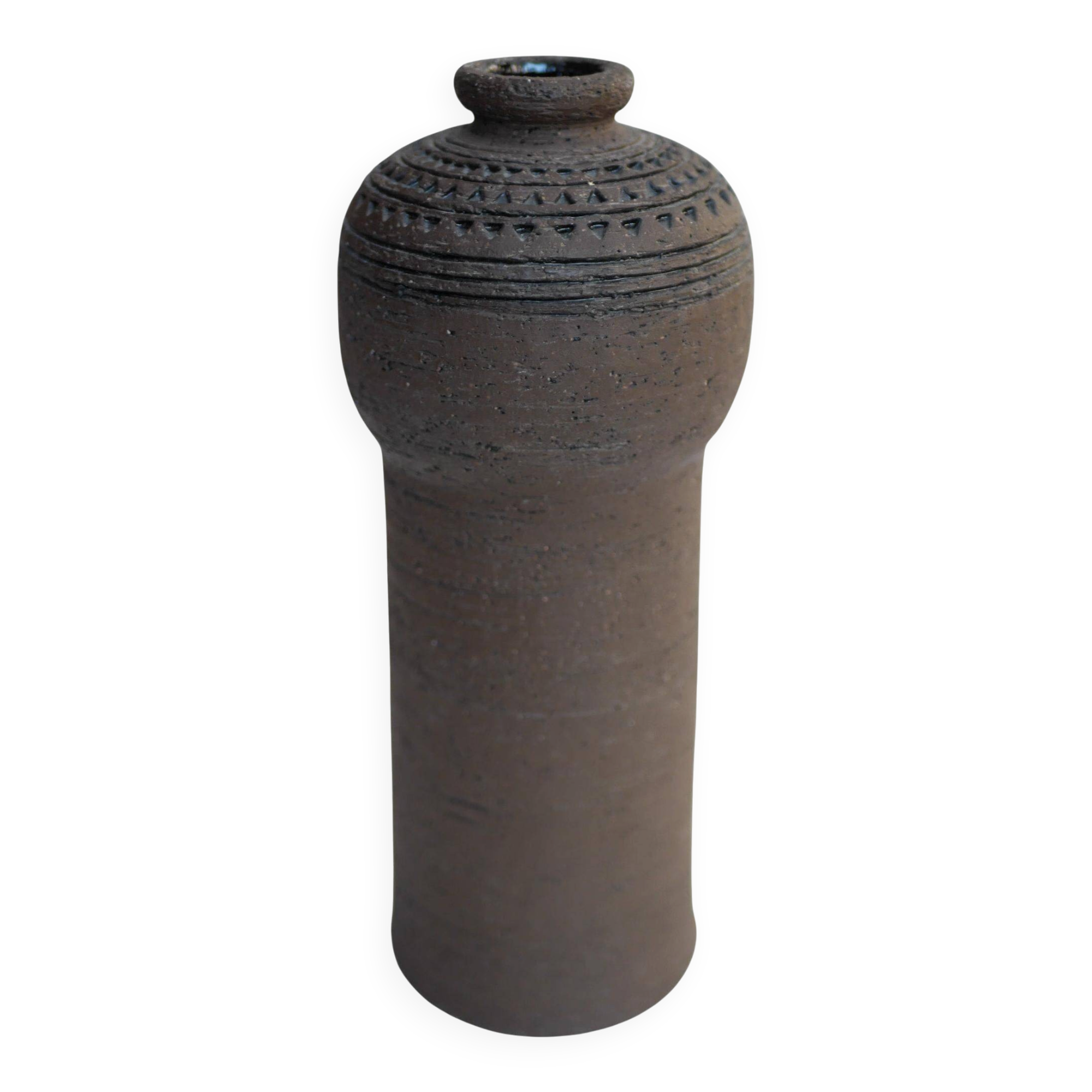 Modernist, earthenware ceramic vase by Inger Persson for Rörstrand, Sweden