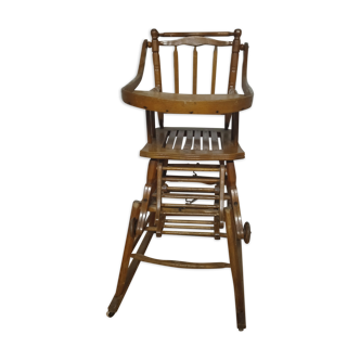 Chaise haute modulable en bois