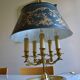 Large five-light bouillotte lamp in bronze Empire style.