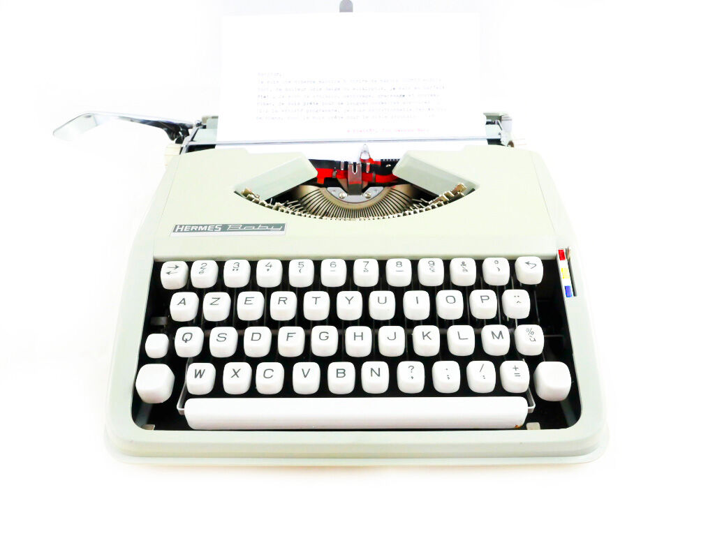 Grey Sage baby hermes typewriter