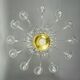 Murano Glass Venetian Chandelier, Colorless, Three Levels of Light