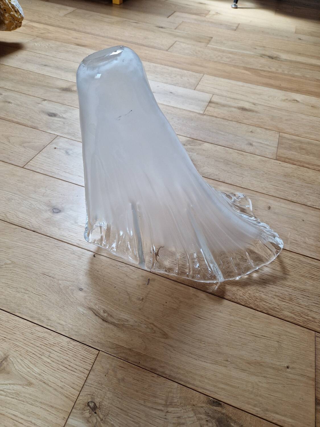 Antique Art Deco glass tulip