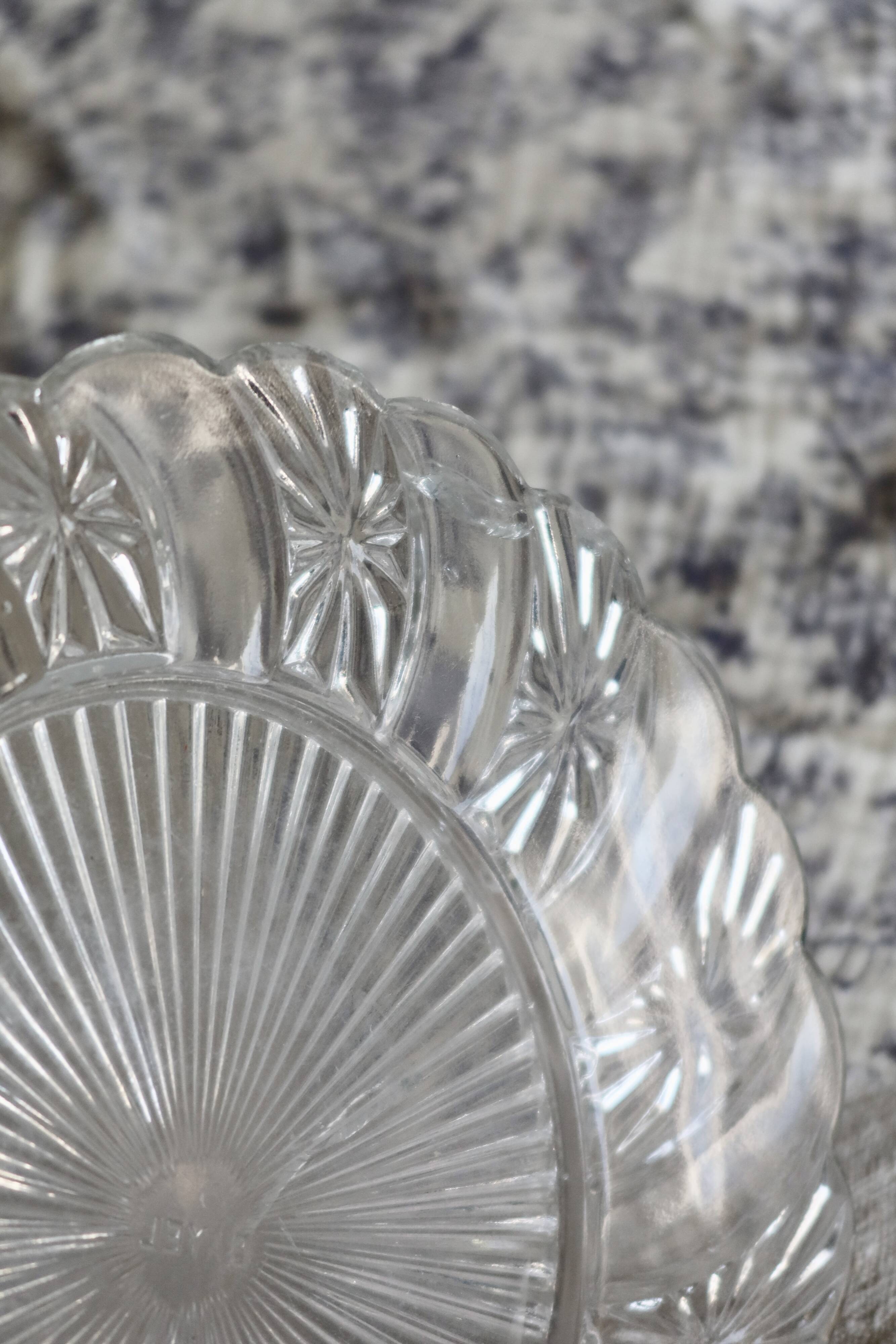 Vintage pressed glass cheese bell