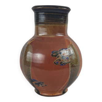 Vase en grès poterie de Blanot, Mireille Dailer et Noël Delair