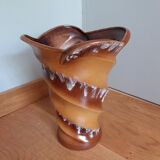 Vase fat lava signed Baudin 70s