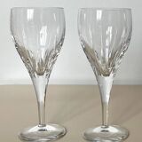 2 stemmed glasses from the Lorraine crystal factory