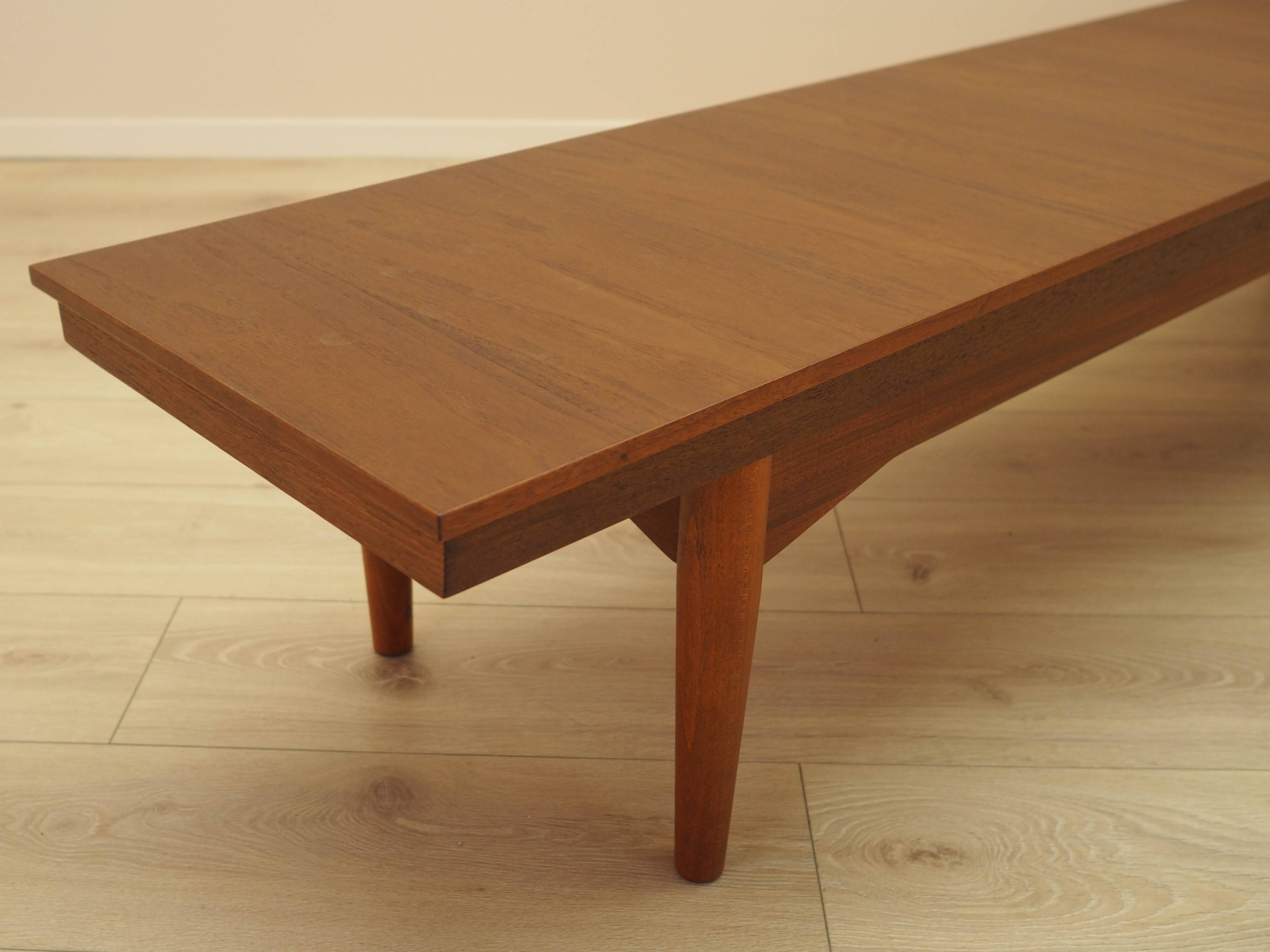 Teak lowboard, Danish design, 1970s, made in Denmark
