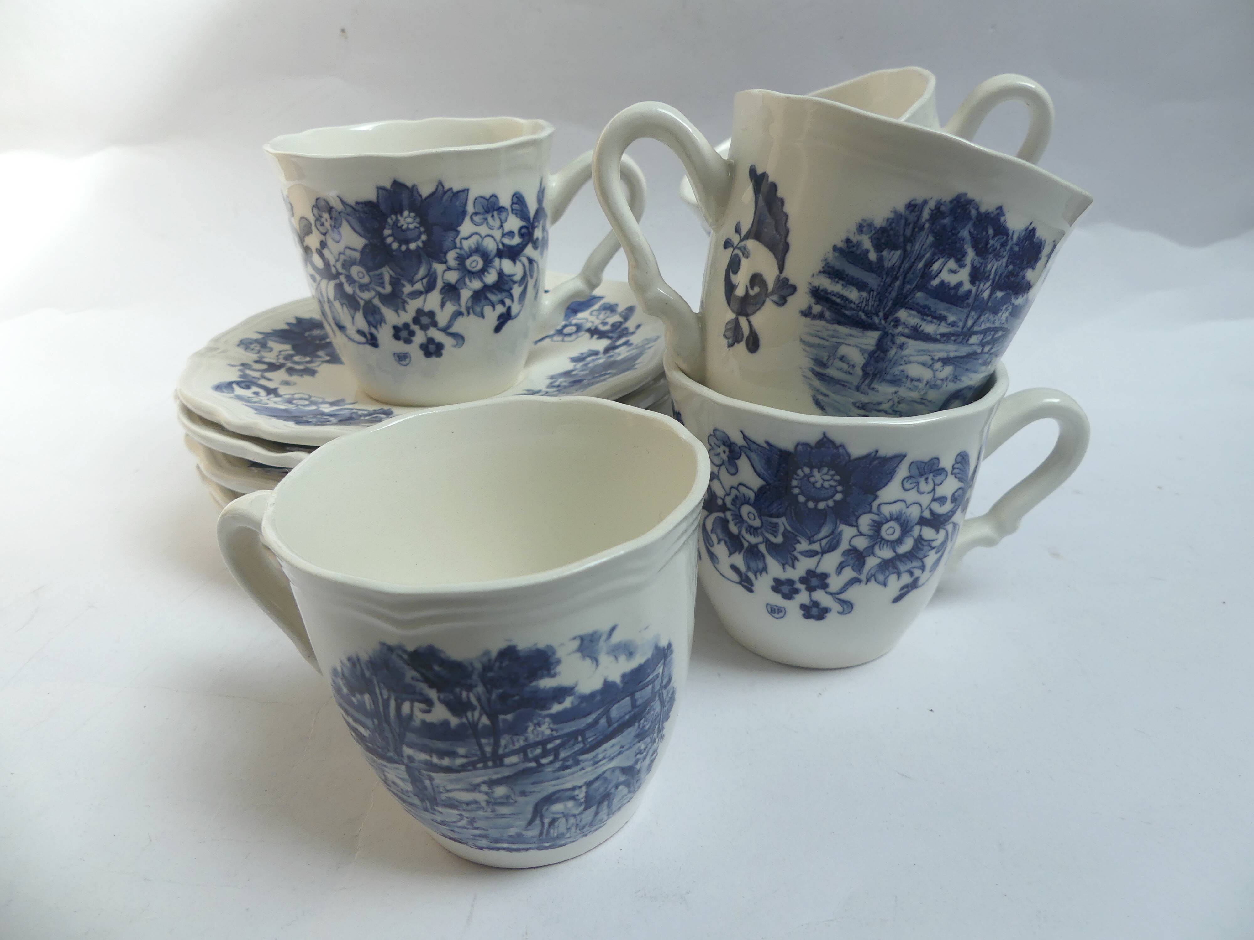 Tasses à café Sarreguemines Derby