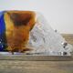 Wall lamp Murano glass ceiling lamp Zuccheri Venini Italy mid century
