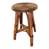 Smoked bamboo stool