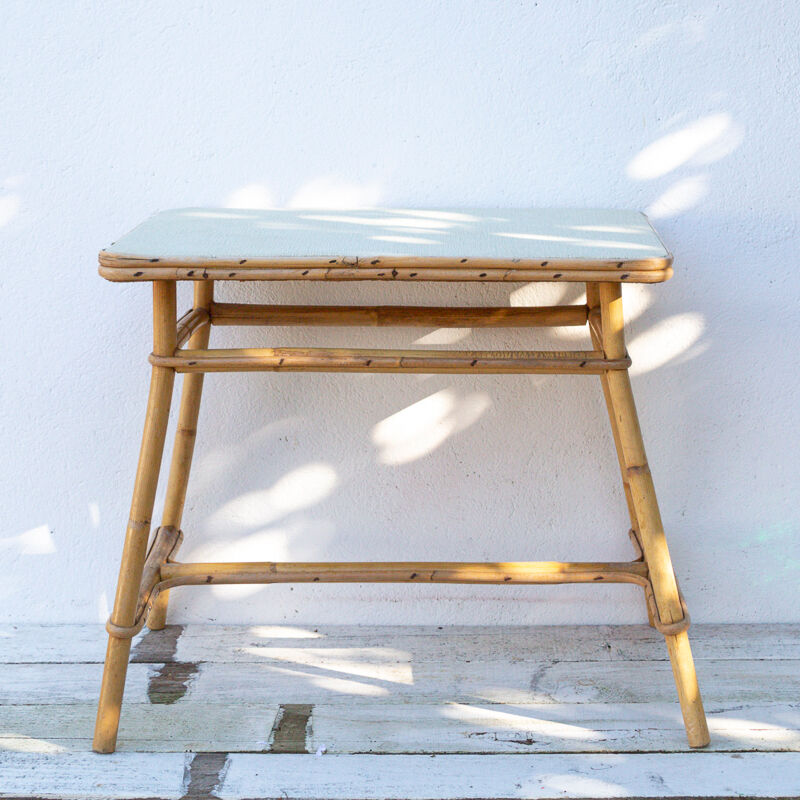 Side table rattan wicker