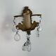 Pair of antique wall lamps - golden metal - grapevines - 1 lights