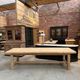 Large farmhouse table in solid oak