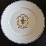 Assiette décorative ancienne L'Alliance tir à l'arc Dunkerque