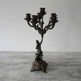 Old Bronze 6-Light Candelabra