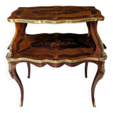 Table à Thé Marquetée Style Louis XV
