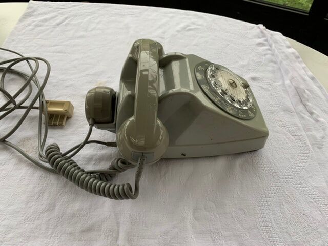 1974 socotel S63 vintage grey dial phone