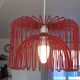 Suspension vintage metal red