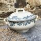 Earthenware soup tureen Ets Debray service Guadeloupe