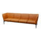 4-seater Social canapé in faux leather published by Pedrali.