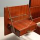Double bed from the 1960s with bedside tables by Silvio Cavatorta.