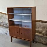 Small MDK display case / teak veneer bookcase 1960 Scandinavian design