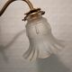 Gold metal chandelier and three-light beads