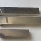 Set of 3 candle holders silver metal