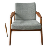 Scandinavian blue gray armchair