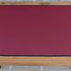 Antique desk with 2 drawers and burgundy faux leather top - Very good condition -
