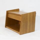 Vintage oak wall bedside, 1950