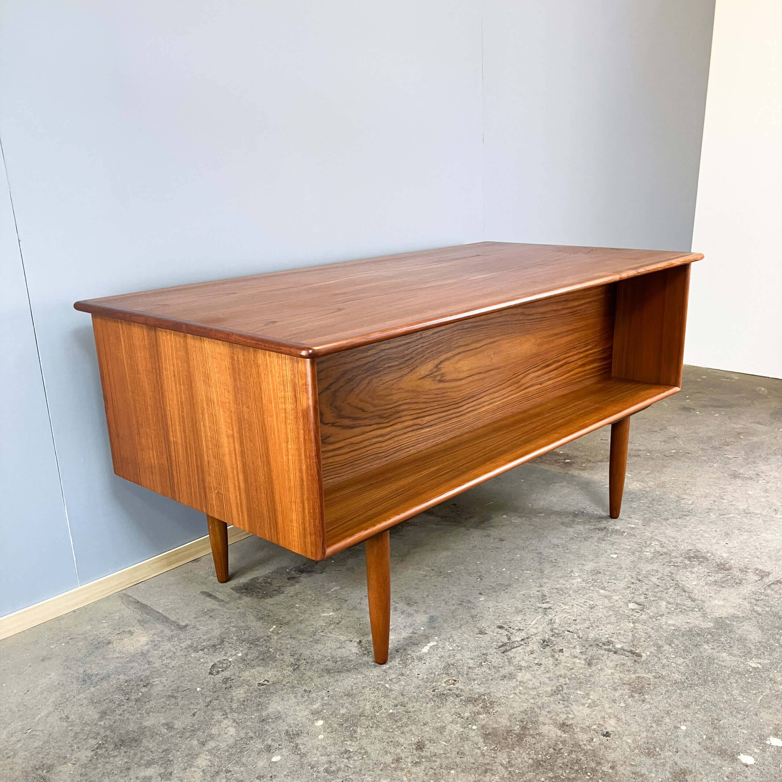 Danish desk by Svend Åge Madsen for Falster, teak, 1960s