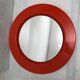 Vintage orange wall mirror from the 60s