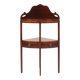 Cabinet d'angle vintage avec marqueterie et 2 tiroirs, France, années 1850